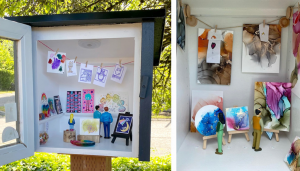 Tangible, Public, and Miniature Creative Exchanges: What HCI and Design Researchers Can Learn From the Free Little Art Gallery Movement